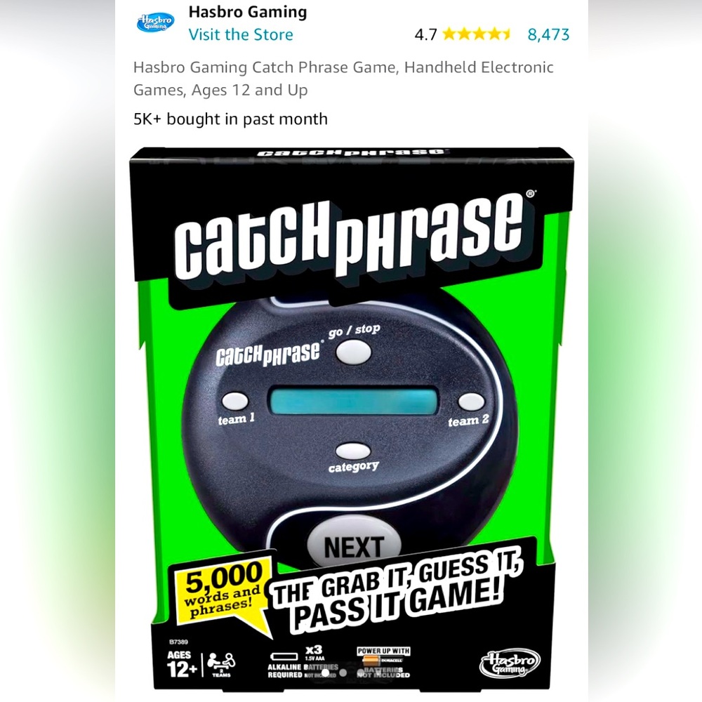 NIB~Catch Phrase Game